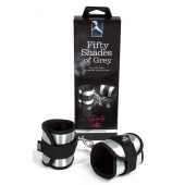 Серо-черные наручники Totally His - Fifty Shades of Grey - купить с доставкой в Кемерово