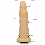 Телесная насадка Harness - 15,8 см. - LOVETOY (А-Полимер) - купить с доставкой в Кемерово