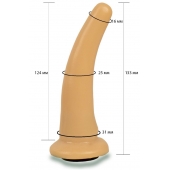 Телесная гладкая насадка Harness - 13,3 см. - LOVETOY (А-Полимер) - купить с доставкой в Кемерово