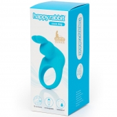 Голубое эрекционное виброкольцо Happy Rabbit Rechargeable Rabbit Cock Ring - Happy Rabbit - в Кемерово купить с доставкой