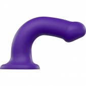 Фиолетовый фаллоимитатор-насадка Strap-On-Me Dildo Dual Density size L - 19 см. - Strap-on-me - купить с доставкой в Кемерово