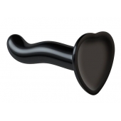 Черный фаллоимитатор-насадка Strap-On-Me P G spot Dildo size S - 16,4 см. - Strap-on-me - купить с доставкой в Кемерово