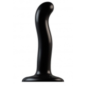 Черный фаллоимитатор-насадка Strap-On-Me P G spot Dildo size S - 16,4 см. - Strap-on-me - купить с доставкой в Кемерово