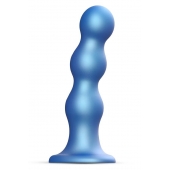 Голубая насадка Strap-On-Me Dildo Plug Balls size S - Strap-on-me - купить с доставкой в Кемерово