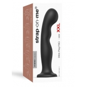 Черная насадка Strap-On-Me Dildo Plug P G size XXL - Strap-on-me - купить с доставкой в Кемерово