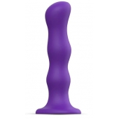 Фиолетовая насадка Strap-On-Me Dildo Geisha Balls size XL - Strap-on-me - купить с доставкой в Кемерово