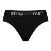 Черные трусики для насадок Heroine Lingerie Harness - size S - Strap-on-me - купить с доставкой в Кемерово