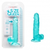 Голубой фаллоимитатор Size Queen 6  - 20,25 см. - California Exotic Novelties