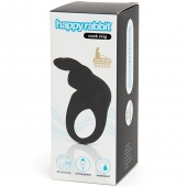 Черное эрекционное виброкольцо Happy Rabbit Rechargeable Rabbit Cock Ring - Happy Rabbit - в Кемерово купить с доставкой