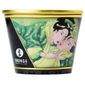 Массажная свеча Exotic Green Tea с ароматом зелёного чая - 170 мл. - Shunga - купить с доставкой в Кемерово