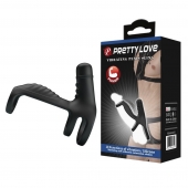 Черная вибронасадка на пенис Vibrating Penis Sling - Baile - в Кемерово купить с доставкой