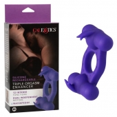 Фиолетовое эрекционное виброкольцо с двумя моторами Silicone Rechargeable Triple Orgasm Enhancer - California Exotic Novelties - в Кемерово купить с доставкой