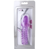 Фиолетовая насадка, удлиняющая половой член - 13,5 см. - Toyfa Basic - в Кемерово купить с доставкой