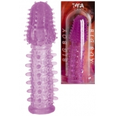 Фиолетовая насадка, удлиняющая половой член - 13,5 см. - Toyfa Basic - в Кемерово купить с доставкой