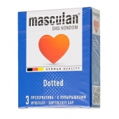 Презервативы с пупырышками Masculan Dotted - 3 шт. - Masculan - купить с доставкой в Кемерово