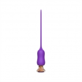 Фиолетовый тонкий стимулятор Nipple Vibrator - 23 см. - I-MOON - купить с доставкой в Кемерово