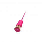 Розовый тонкий стимулятор Nipple Vibrator - 23 см. - I-MOON - купить с доставкой в Кемерово