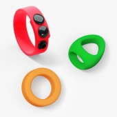 Набор из 3 разноцветных эрекционных колец Kit Neon Ring - Love to Love - в Кемерово купить с доставкой