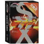 Презервативы Sagami Xtreme ENERGY с ароматом энергетика - 3 шт. - Sagami - купить с доставкой в Кемерово