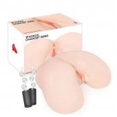 Мастурбатор-полуторс с двойным слоем материала и вибрацией Maria Onahole Real Vagina - KOKOS - в Кемерово купить с доставкой