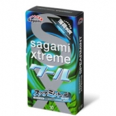 Презервативы Sagami Xtreme Mint с ароматом мяты - 10 шт. - Sagami - купить с доставкой в Кемерово