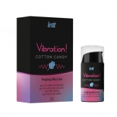 Жидкий вибратор Vibration Cotton Candy с ароматом сахарной ваты - 15 мл. - INTT - купить с доставкой в Кемерово