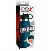 Мастурбатор-вагина в синей колбе F*ck Flask - Pipedream - в Кемерово купить с доставкой