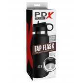 Черный мастурбатор в виде бутылки Fap Flask - Pipedream - в Кемерово купить с доставкой