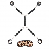 Леопардовая фиксация на матрас для рук и ног Classic Bedspreader - Lux Fetish - купить с доставкой в Кемерово