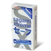 Презервативы Sagami Xtreme Ultrasafe с двойным количеством смазки - 10 шт. - Sagami - купить с доставкой в Кемерово