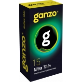 Прозрачные ультратонкие презервативы Ganzo Ultra thin - 15 шт. - Ganzo - купить с доставкой в Кемерово