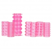 Набор из 7 розовых насадок на пенис ONE-A-DAY PENIS SLEEVES PINK - Seven Creations - в Кемерово купить с доставкой
