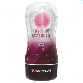 Прозрачный текстурированный мастурбатор Vacuum Cup Masturbator Black Hole - Baile - в Кемерово купить с доставкой