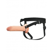 Полый страпон на ремнях 8’’ Hollow Silicone Strap-on - Pipedream - купить с доставкой в Кемерово