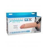 Полый страпон на ремнях 6’’ Hollow Silicone Strap-on - Pipedream - купить с доставкой в Кемерово