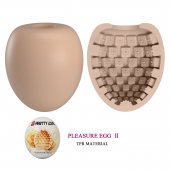 Бежевый мастурбатор-яйцо Pleasure Egg II - Baile - в Кемерово купить с доставкой