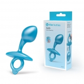 Голубая анальная пробка для массажа простаты Bulb Silicone Prostate Plug - 10,7 см. - b-Vibe - в Кемерово купить с доставкой