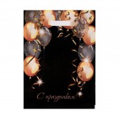 Пакет с вырубной ручкой и принтом в виде шариков (30х40 см) - Сима-Ленд - купить с доставкой в Кемерово