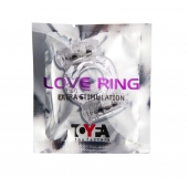 Прозрачное виброкольцо с двумя вибропульками - Toyfa Basic - в Кемерово купить с доставкой