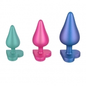 Набор из 3 анальных пробок Romp Luster - ROMP