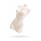 Белая интерьерная свеча в форме женского торса - 850 гр. - Pecado - купить с доставкой в Кемерово