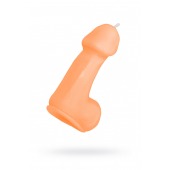 Оранжевая свеча в форме пениса - 47 гр. - Pecado - купить с доставкой в Кемерово