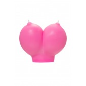 Розовая свеча «Сиськи» - 150 гр. - Pecado - купить с доставкой в Кемерово
