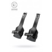 Черные подвесы с белой строчкой - Pecado - купить с доставкой в Кемерово