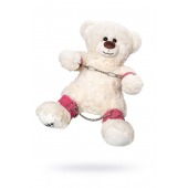 Бондажный набор: белый мишка с розовыми оковами и наручниками - Pecado - купить с доставкой в Кемерово