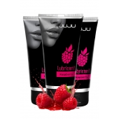 Набор из 3 съедобных лубрикантов JUJU со вкусом малины - JuJu - купить с доставкой в Кемерово