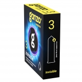 Супертонкие презервативы Ganzo Invisible - 3 шт. - Ganzo - купить с доставкой в Кемерово