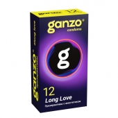 Презервативы с анестетиком для продления удовольствия Ganzo Long Love - 12 шт. - Ganzo - купить с доставкой в Кемерово