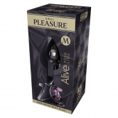 Серебристая анальная втулка Mini Metal Butt Plug Size M с розовым кристаллом - Adrien Lastic в Кемерово Серебристая анальная втулка Mini Metal Butt Plug Size M с розовым кристаллом - Adrien Lastic