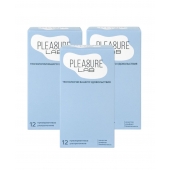 Набор из 3 упаковок ультратонких презервативов Pleasure Lab (по 12 шт.) - Pleasure Lab - купить с доставкой в Кемерово